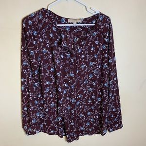 Maroon Loft Blouse